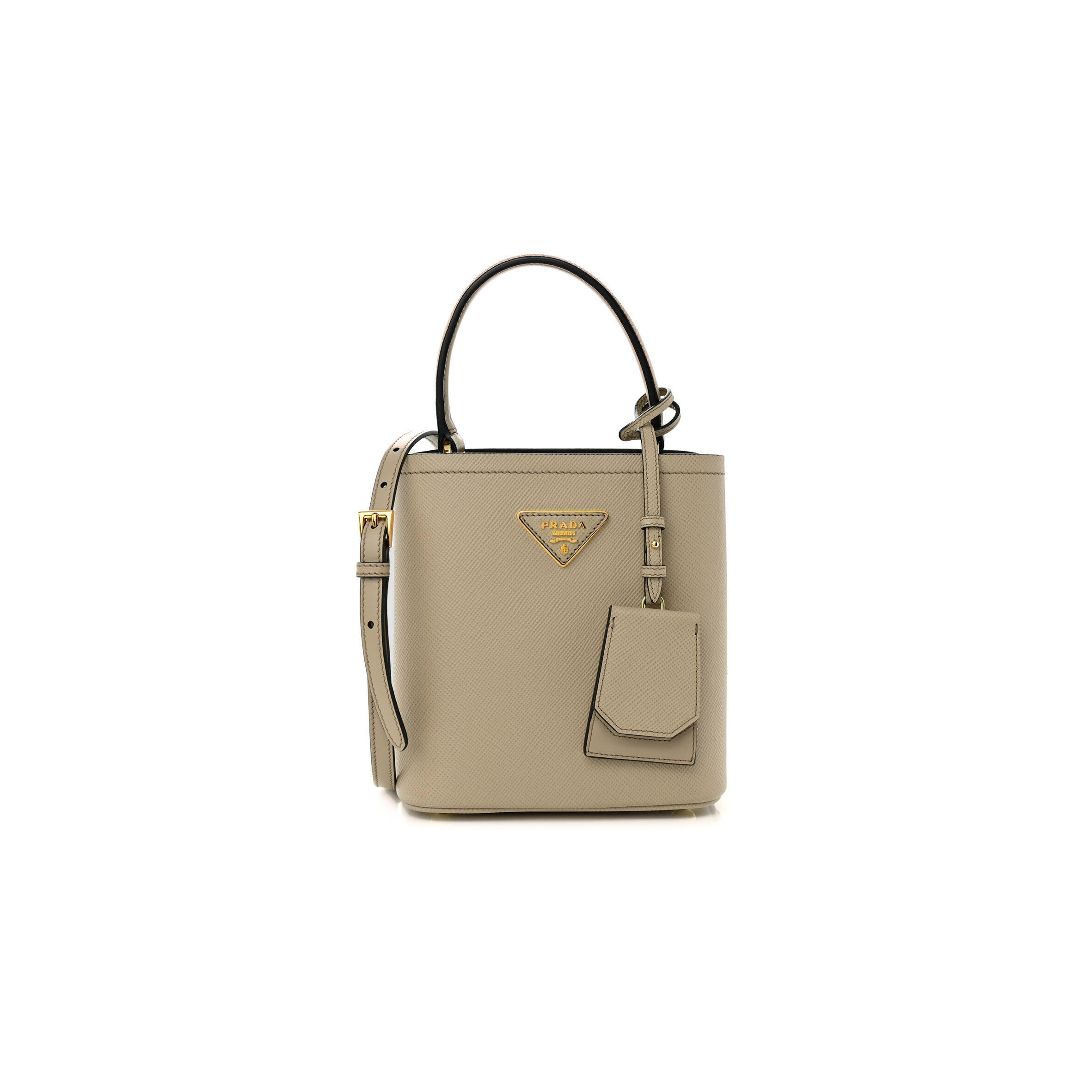 PRADA PANIER MINI SAFFIANO LEATHER BAG 1BA217 (18*17*10.5cm)